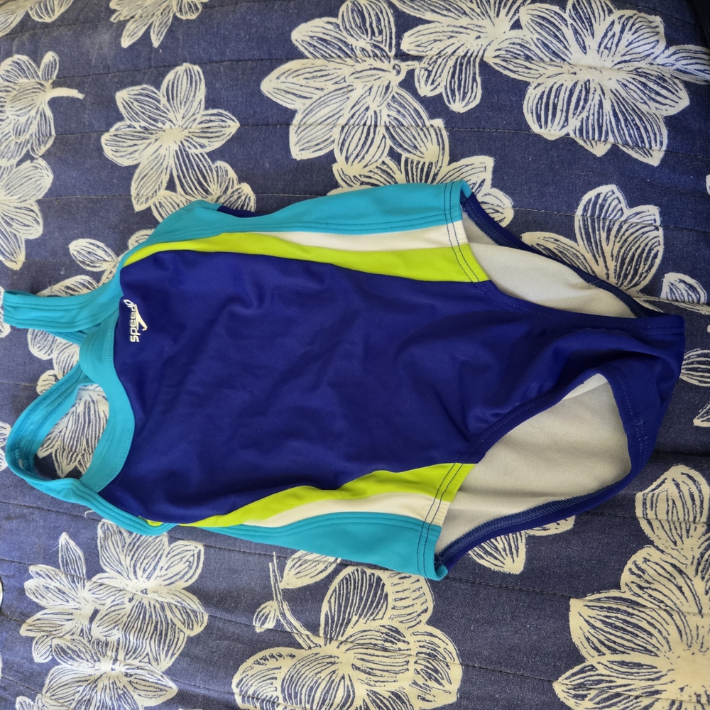Kids Swim Blue and Green Swimsuit